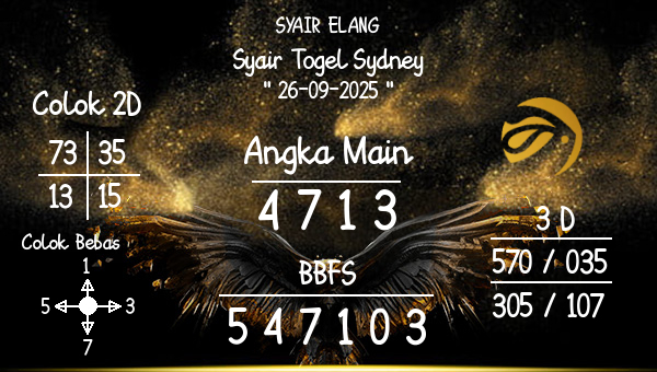SYAIR ELANG - Syair Togel Sydney