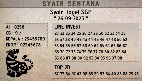  - Syair Togel SGP